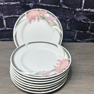 Set of Vintage Noritake New Decade "Café du Soir" Dessert Plates